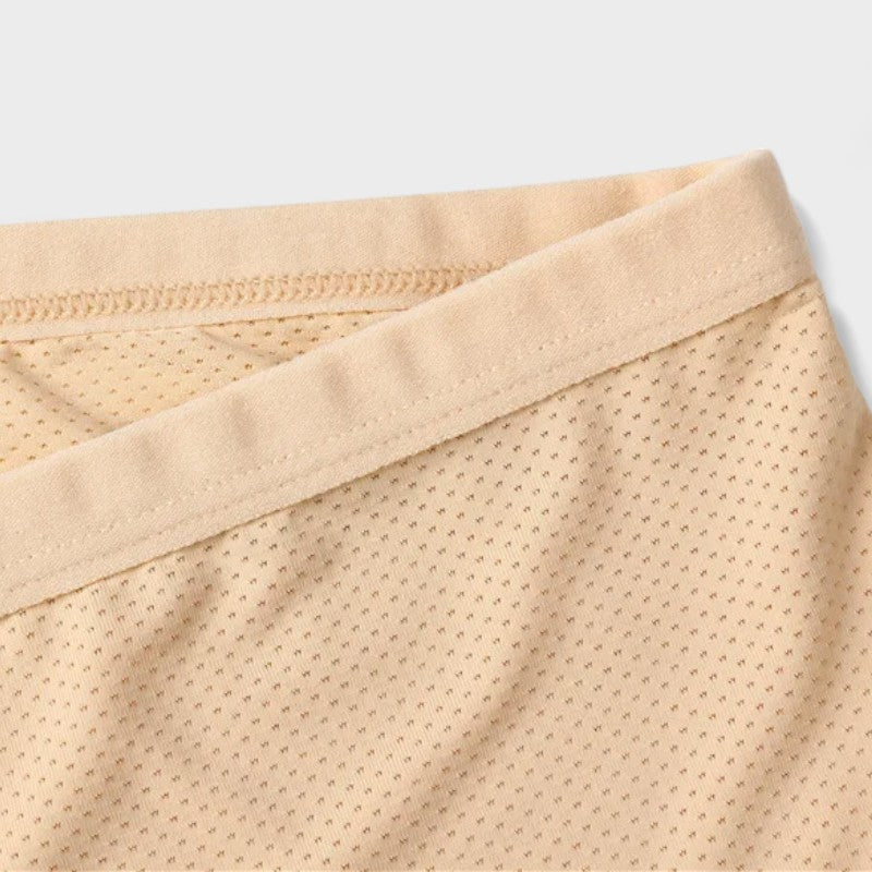 Beige lace half slip shorts Nude / One size (60 - 95kg)