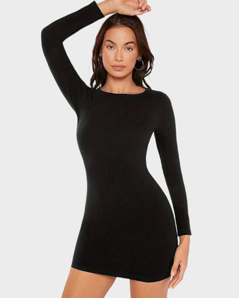 Black long sleeve clothing slips