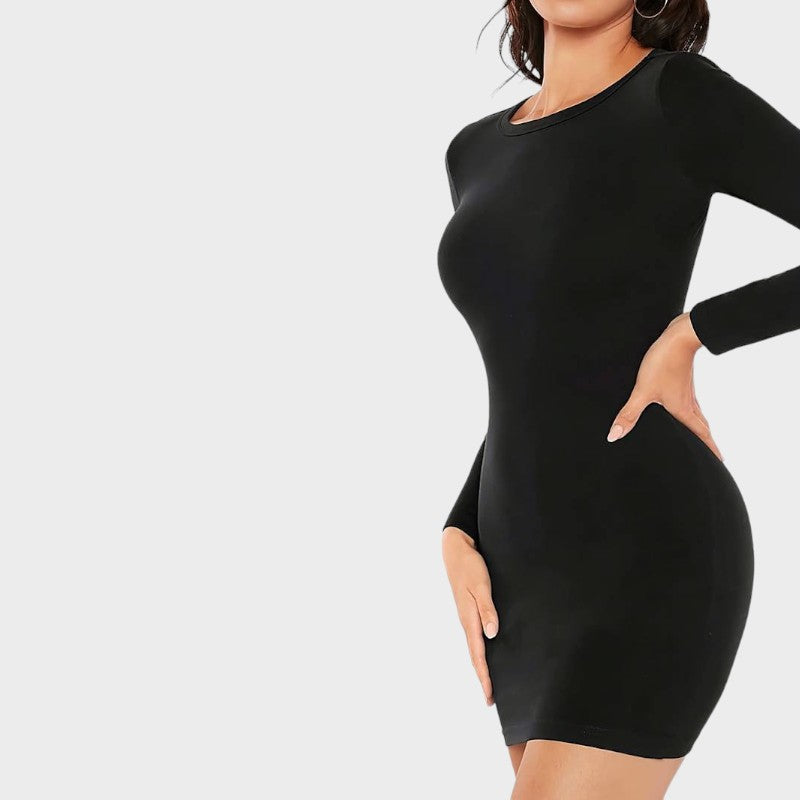 Black long sleeve clothing slips