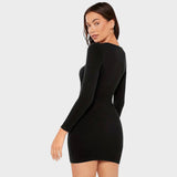 Black long sleeve clothing slips