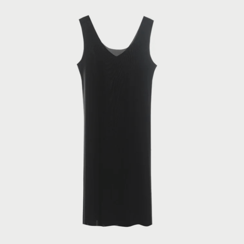 Black Long Slip Dress