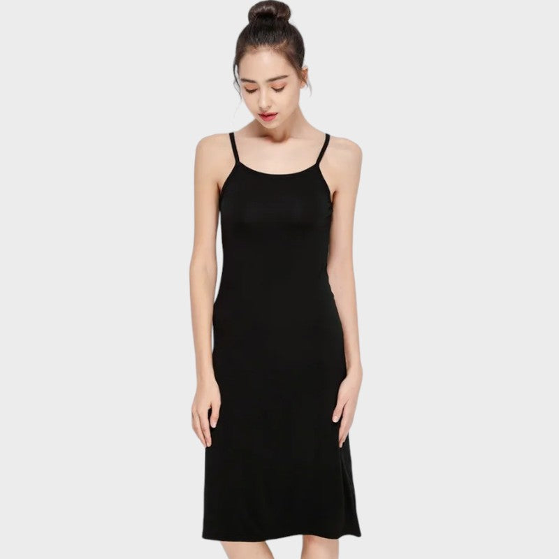 Black mid length clothing slips