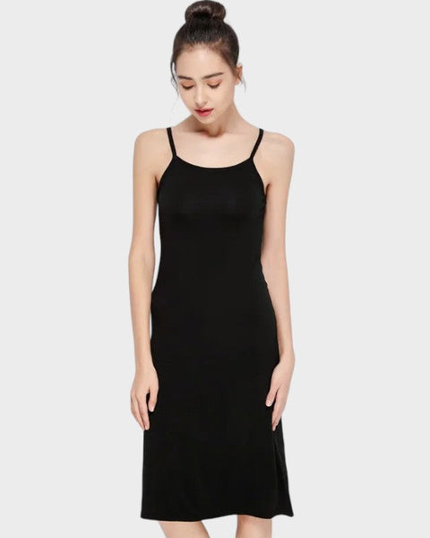 Black mid length clothing slips