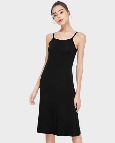 slim fit dress slacks Fitted Silk Slip Dress