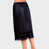 Black plus size half slip