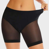 Black shaping half slip shorts