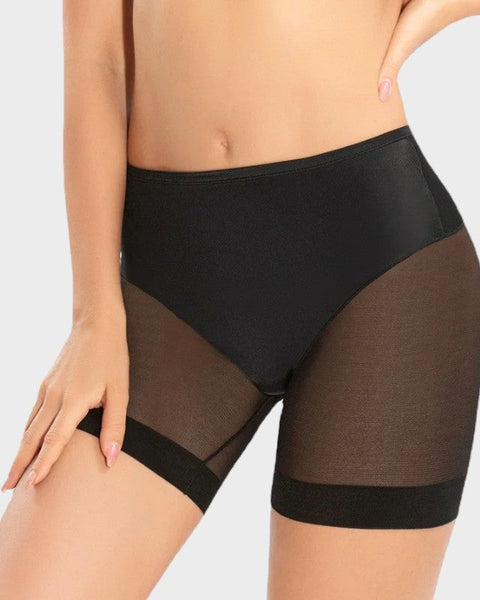 Black shaping half slip shorts Black / S