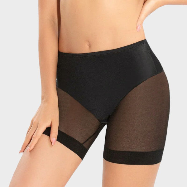 Black shaping half slip shorts Black / S