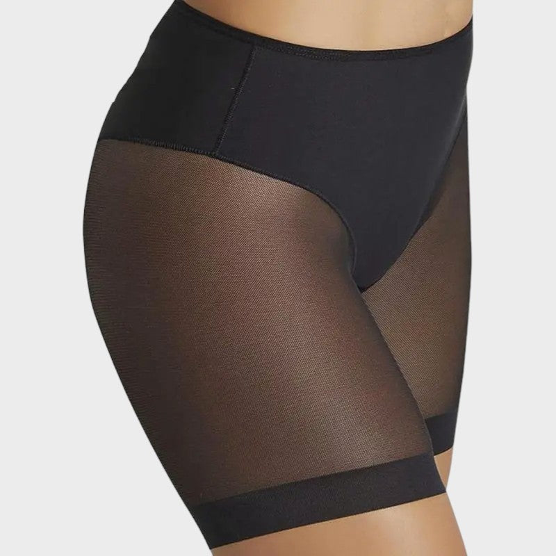 Black shaping half slip shorts