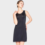 Black silk slip dress Black / M