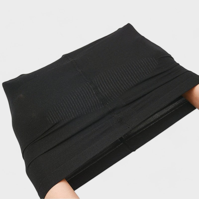 Black strapless shaping full slip