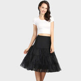 Black tulle half slip