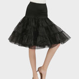 Black tulle half slip