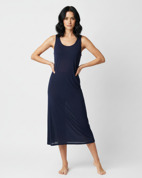 Blue full slip Blue / M (115cm)