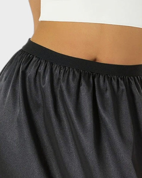 Flowy black half sleep under dresses