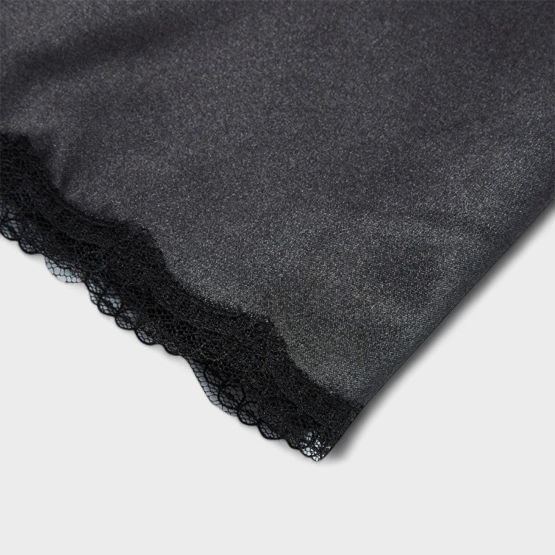 Flowy black half sleep under dresses