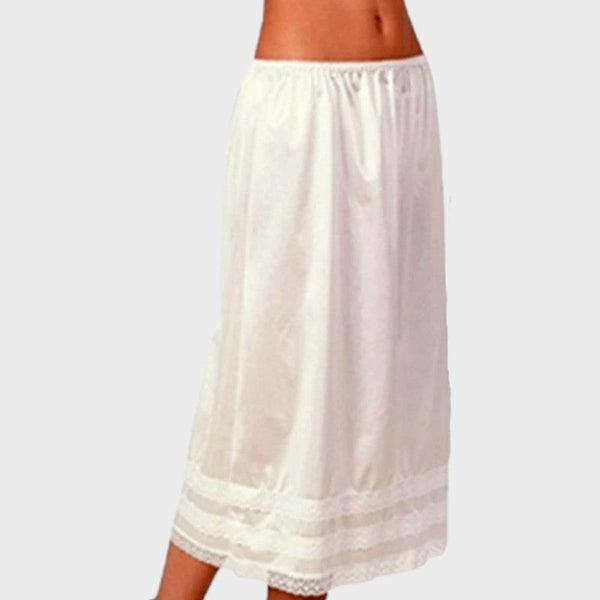 Ivory plus size half slip White / L (69cm)