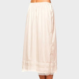 Ivory plus size half slip