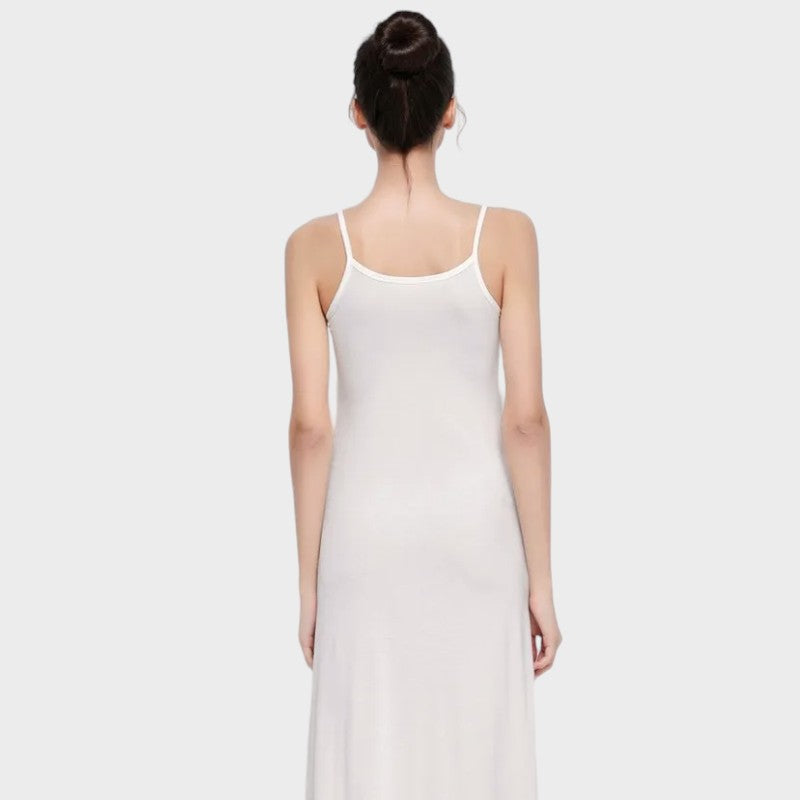 Long Full White Slip | Lightweight Coverage  Full Slip