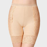 Nude floral half slip shorts Nude / L
