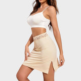 Nude lace underskirt