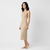 Nude long slip dress