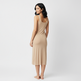 Nude long slip dress