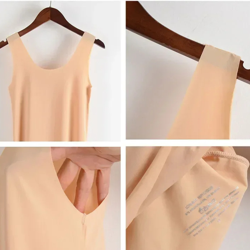Nude short slips for women