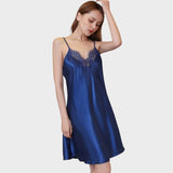 Royal blue full slip Blue / S