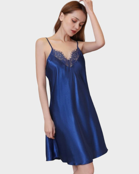 Royal blue full slip Blue / S