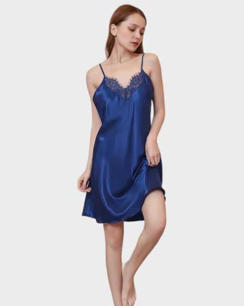 Royal blue full slip