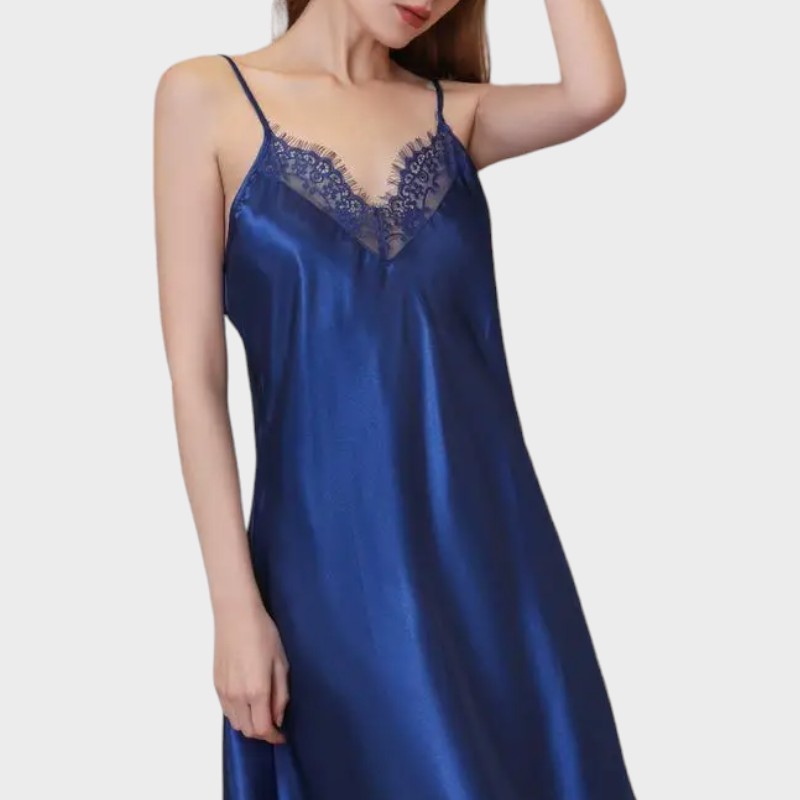 Royal blue full slip