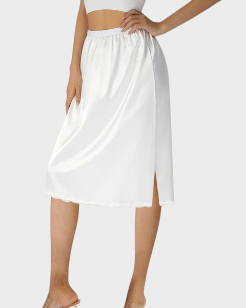 White lace petticoat White / S