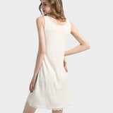 White lace slip dress