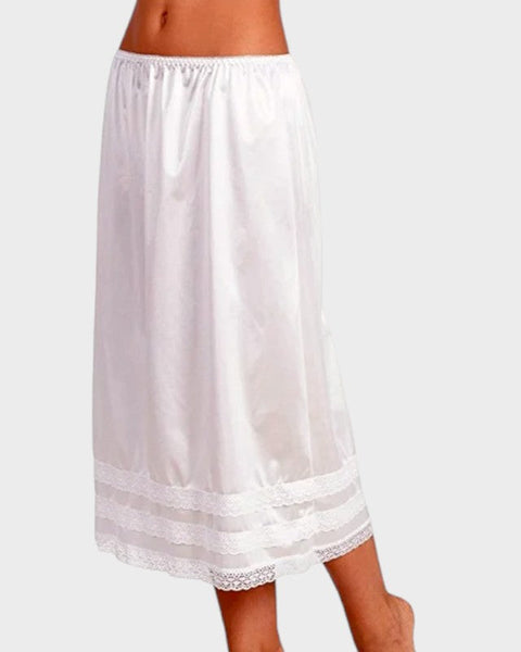 White long half slip White / L (69cm)