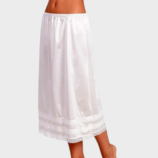 White long half slip White / L (69cm)