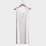White long slip dress