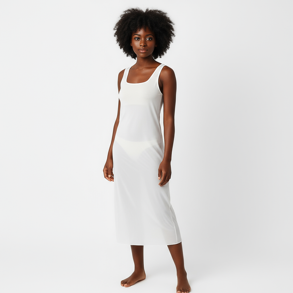 White long slip dress White / M (115cm)