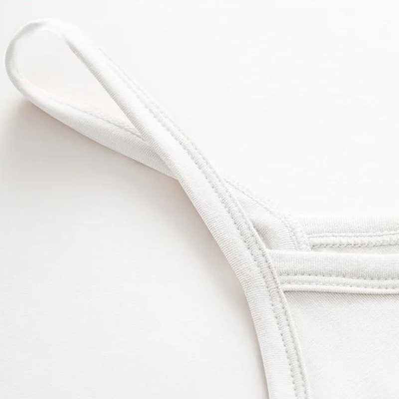 White mid length slip under the dress