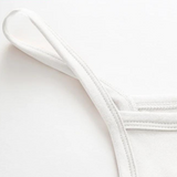 White mid length slip under the dress