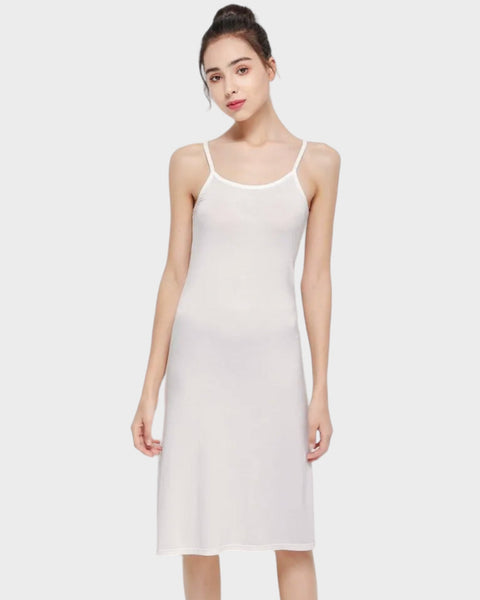 White mid length slip under the dress White / M