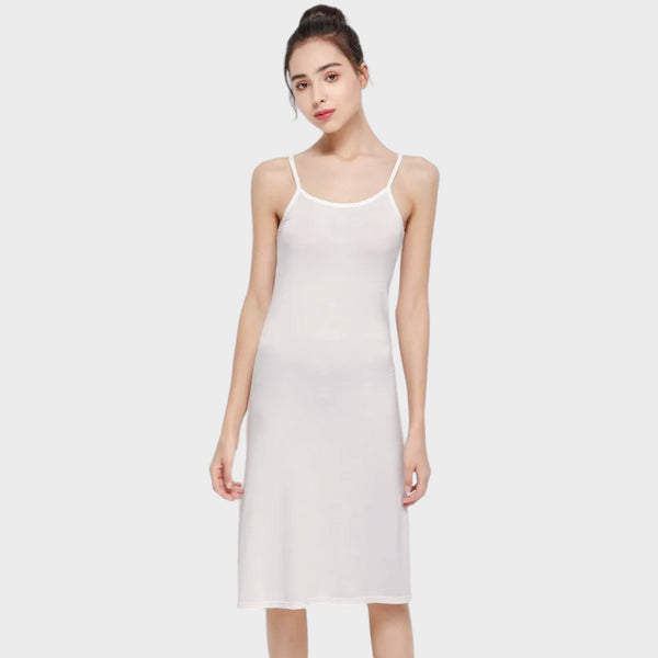 White mid length slip under the dress White / M